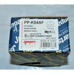 PP-K04AF JAPANPARTS KIT PASTIGLIE FRENO PER HYUNDAI i10 KIA PICANTO