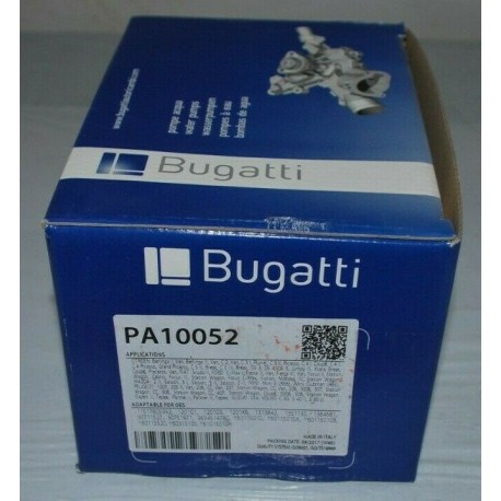 PA10052 POMPA ACQUA BUGATTI PER FIAT FORD MAZDA MINI PEUGEOT SUZUKI VOLVO TOYOTA