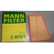 C2510/1 MANN FILTER FILTRO ARIA PER MERCEDES CITAN RENAULT KANGOO II