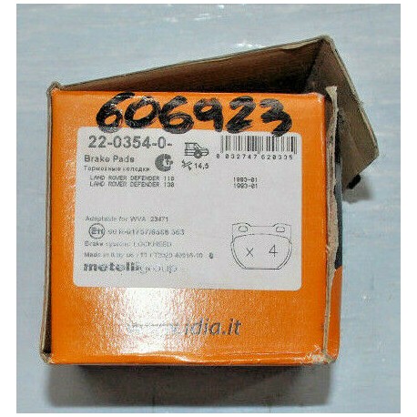 22-0354-0- IDIA METELLI KIT PASTIGLIE FRENO PER LAND ROVER DEFENDER