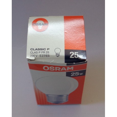 LAMPADINA 6x OSRAM CLASSIC P FR25 E27/ES 25W CLASSE E