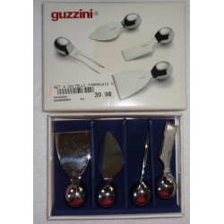 GUZZINI ART.26960063 SET 4 COLTELLI PER FORMAGGIO 63 ACCIAIO