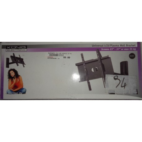 KONIG ELECTRONIC UNIVERSAL LCD/PLASMA WALL BRACKET SCREENS 23"-37" OR MAX 35 Kg