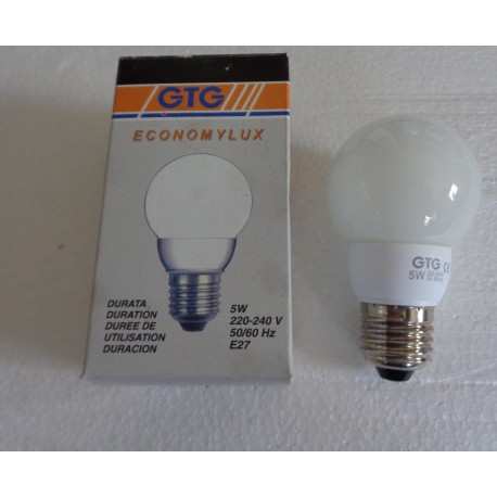 ART.14860 3PEZZI GTG ECONOMYLUX 5W 220-240V 50/60Hz E27