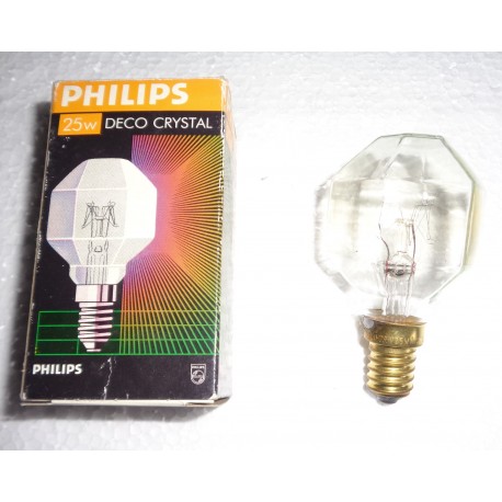 PHILIPS DECO CRYSTAL 2PEZZI 25W 220-235V E14 SES