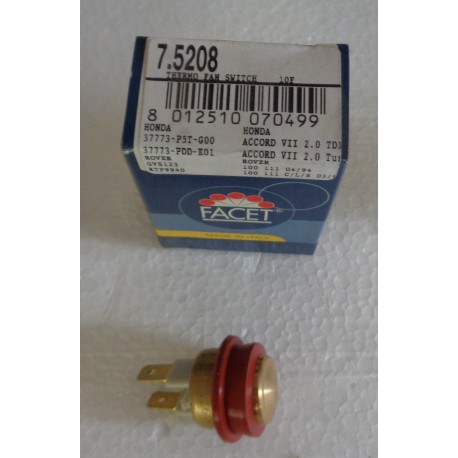 7.5208 FACET TERMOCONTATTO VENTOLA RADIATORE PER HONDA ACCORD VI ROVER GVS123