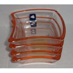 LEONARDO 4 CIOTOLE BOWL 13 ORANGE TWISTY PER ANTIPASTO