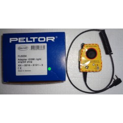 3M PELTOR FL5034 ADAPTER ICOM RIGH ANGLED PLUDT