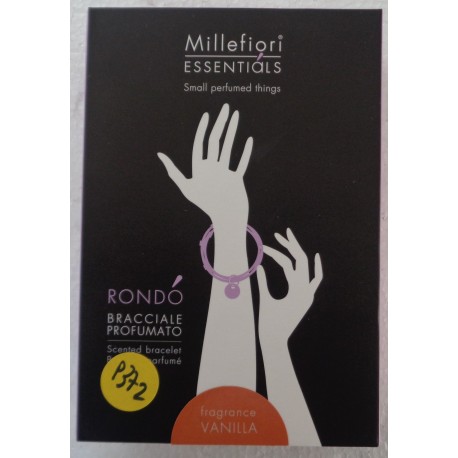 15BRSE VANILLA MILLEFIORI ESSENTIALS RONDO' BRACCIALE PROFUMATO