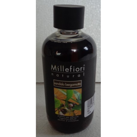 MILLEFIORI RICARICA PROFUMO PER DIFFUSORE SANDALO BERGAMOTTO 250ml