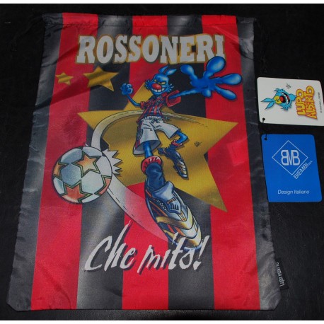 BIEMBI LUPO ALBERTO SACCA ROSSONERI CHE MITO! B-QZ 100011 POLIESTERE 100%