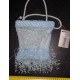 MOOLIGHT ITALY ART.0303RC BORSA RICAMATA CELESTE