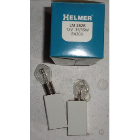 HELMER LM362B 12V 35/55W BA20D 2 PEZZI