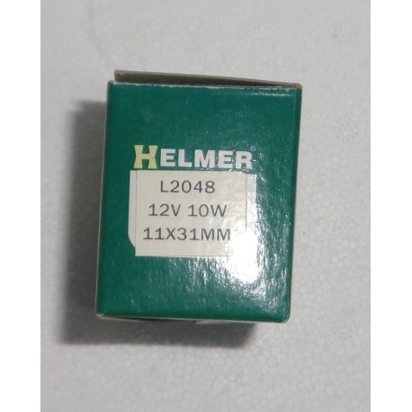 HELMER L2048 12V 10W 11X31mm 10 PEZZI LAMPADINE AUTO LUCI