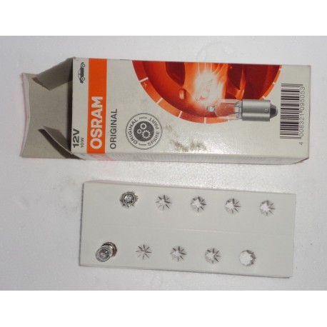 OSRAM 12V 10W 2 PEZZI  LAMPADINE AUTO LUCI