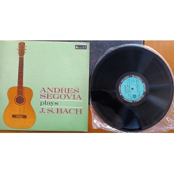 ANDRES SEGOVIA PLAYS J.S.BACH BELLDISC ITALIANA LP 33 GIRI VINILE USATO