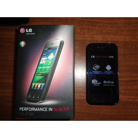 LG-E730 PERFORMANCE IN SLIM FIT WIN BLACK TITAN SMARTPHONE