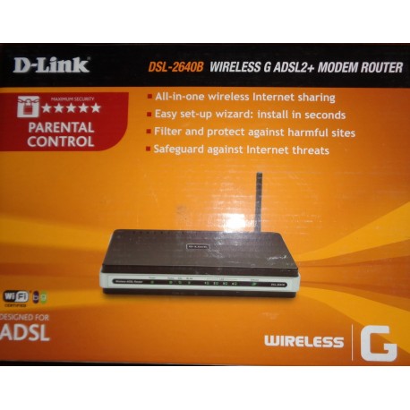 D-LINK DSL-2640B WIRLESS G ADSL2 + MODEM ROUTER