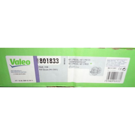 801833 VALEO Kit frizione PER FIAT Ducato II Van BUS CAMION 84-116 CV