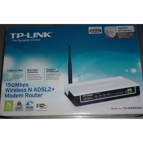 TP-LINK TD-W8951ND 150 Mbps WIRELESS N ADSL + MODEM ROUTER