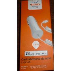 WIND CARICABATTERIA DA AUTO 2.100 mA WDCARLIG21AW BIANCO for iPhone