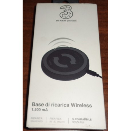 BASE DI RICARICA WIRELESS 1.500 mA RICARICA STANDARD 120 min