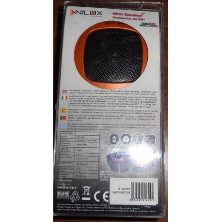 NILOX MINI SPEAKER SWEETMEAT NX-SW1 SCATOLA ROVINATA