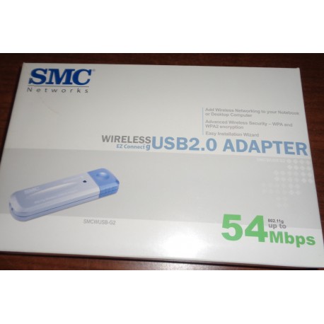 SMS NETWORKS WIRELESS USB 2.0 ADAPTER 54Mbps SMCWUSB-G2