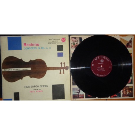 BRAHMS CONCERTO IN RE OP.77 JASCHA HEIFETZ RCA A12R 0170 LP VINILE USATO