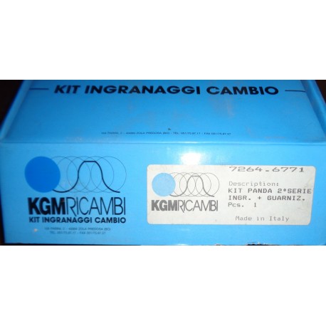 KGM RICAMBI 7264.6771  KIT INGRANAGGI CAMBIO TRIPLO TRE PEZZI PER FIAT PANDA II SERIE