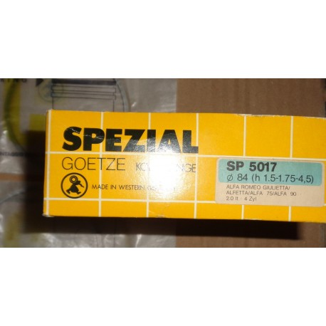 SPEZIAL GOETZE SP 5017  Fasce elastiche D84 PER Alfa romeo 2.0 lt Giulietta Alfa 75 Alfa 90