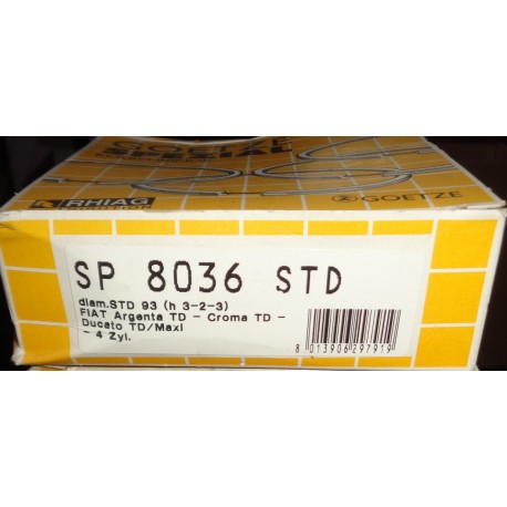 GOETZE SP 8036 STD  Fasce elastiche PER FIAT TD ARGENTA CROMA DUCATO