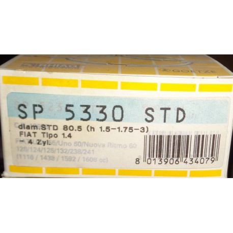 GOETZE SP 5330 STD Fasce elastiche D80.5  PER  FIAT TIPO 1.4