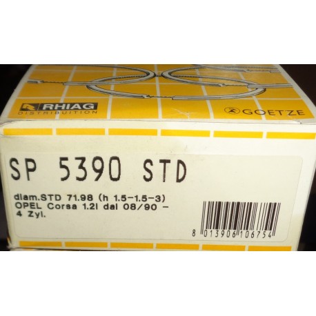 GOETZE SP 5390 STD Fasce elastiche PER OPEL CORSA 1.2