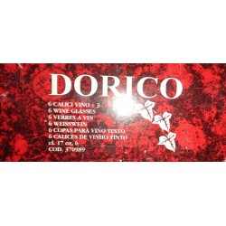 RCR DORICO 6 CALICI VINO cl. 17 oz. 6 COD 370989 UNO SCHEGGIATO VEDI FOTO