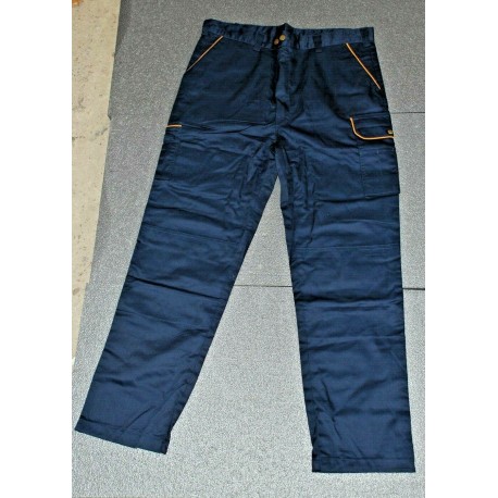  PANTALONE DA LAVORO art. 461 BC COTONE/POLIESTERE BLU TAGLIE S-M-L-XL