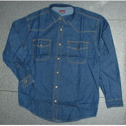 CAMICIA JEANS MASTER A MANICA LUNGA DA LAVORO art. 456 CA COTONE 