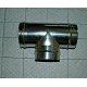 RACCORDO RETTO A 90° ACCIAIO INOX DIAMETRO 150mm PER CANNA FUMARIA FIBROTUBI