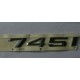 51147033242 LOGO STEMMA "745i" NUOVO ORIGINALE BMW SERIE 7 E65