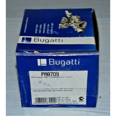 PA8709 POMPA ACQUA BUGATTI NUOVA PER SEAT IBIZA CORDOBA, VW  POLO