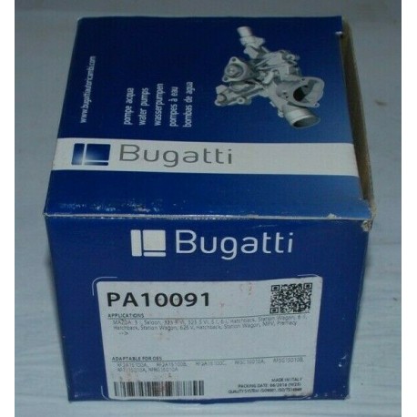 PA10091 POMPA ACQUA BUGATTI PER MAZDA 3, 5, 6, 323, 626, MPV II, PREMACY