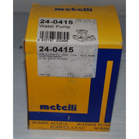 24-0415 METELLI Pompa acqua PER OPEL CORSA A, B, VAUXHALL CORSA MK1