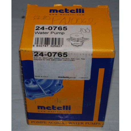 24-0765 METELLI Pompa acqua PER AUDI A2,VW LUPO,GOLF IV,POLO III