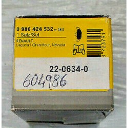 22-0634-0 BOSH KIT PASTIGLIE FRENO PER RENAULT LAGUNA