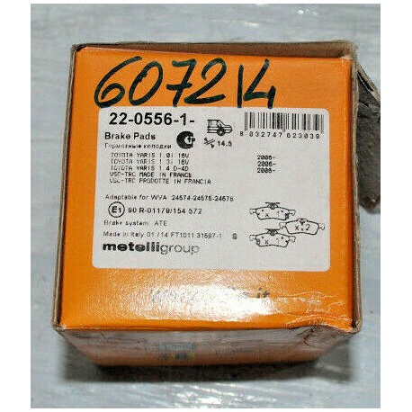 22-0556-1- IDIA METELLI KIT PASTIGLIE FRENO PER TOYOTA YARIS DAIHATSU Charade