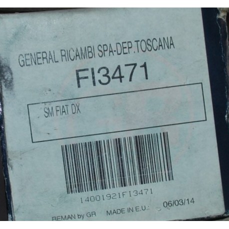 FI3471 GENERAL RICAMBI Semiasse anteriore Dx PEZZO CON RUGGINE.  FIAT Scudo II